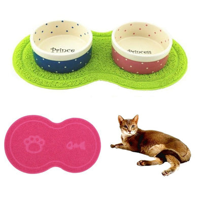 Pet Dog Puppy Cat Feeding Mat Pad Cute Cloud Shape Silicone Dish Bowl Food Feed Placement Pet Accessories Dropship