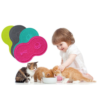 Pet Dog Puppy Cat Feeding Mat Pad Cute Cloud Shape Silicone Dish Bowl Food Feed Placement Pet Accessories Dropship