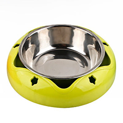 Durable Pet Dog Bowl Stainless Steel Non-slip Drinking Feeding Dual-use Food Feeder For Small Medium Dogs Cats Pet Accessories