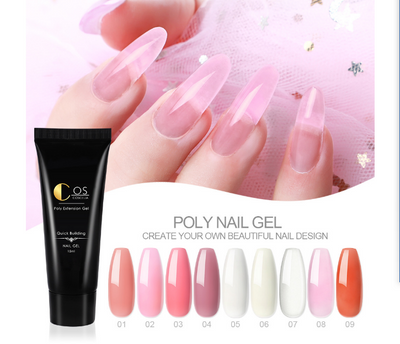 Professional Poly Nail Gel Kit UV Gel Nail Kits With Lamp All For Manicure Nail Kit Set Nail Art Decorations Nail Kit