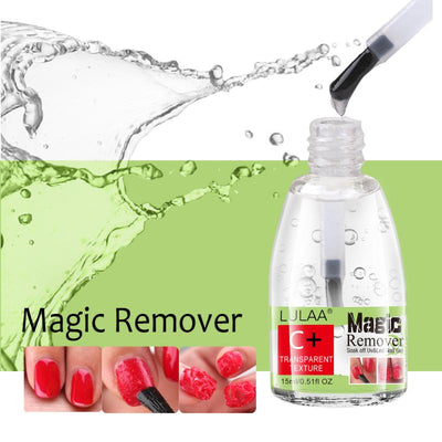 LULAA 15ml Remover Nail Gel Nail Polish Remover Liquid Nail Cleanser Nail Polish Remover Bursting Sticky Manicure Tools