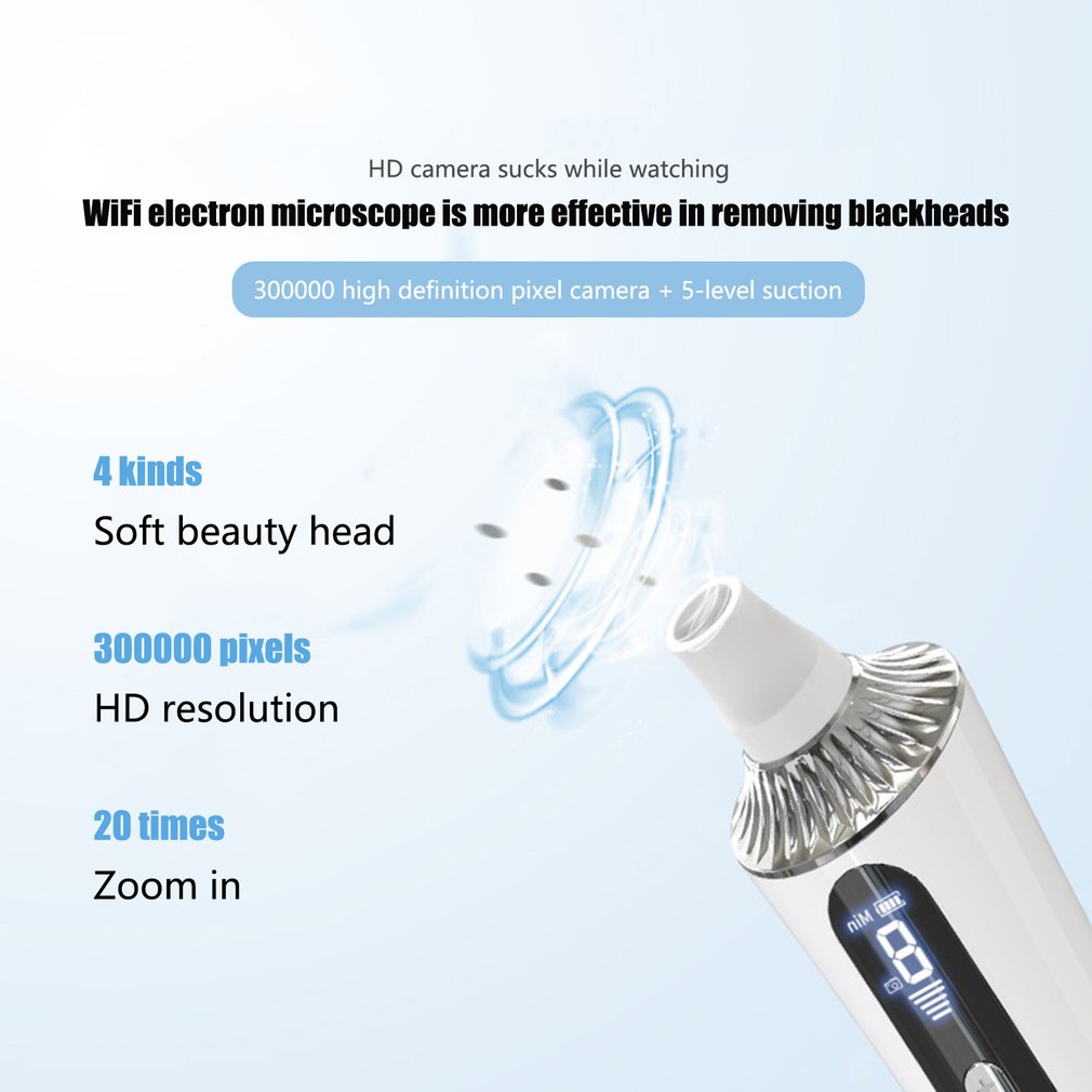 Electric Blackhead Remover Facial Pore Cleaner Skin Care Beauty Devices Face Deep Nose Cleaner Vacuum Suction Lackhead Remover