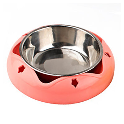 Durable Pet Dog Bowl Stainless Steel Non-slip Drinking Feeding Dual-use Food Feeder For Small Medium Dogs Cats Pet Accessories
